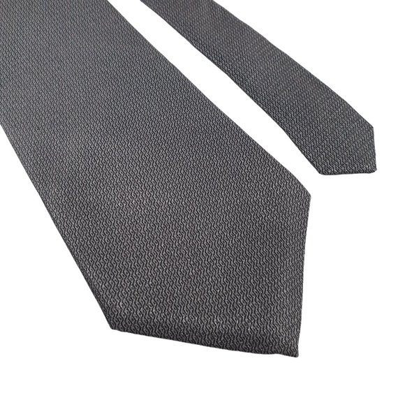 Perry Ellis Portfolio Mens Necktie Accessory Office Work Dad Gift Gray Black - Picture 2 of 5